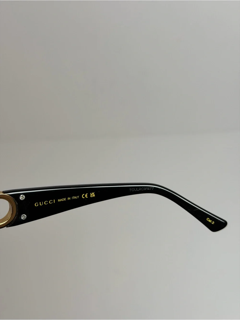 Gucci GG1692S Interlocking GG Logo Black Sunglasses